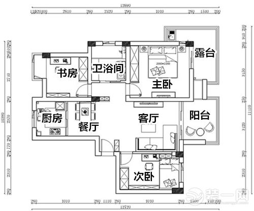 南昌装修公司婚房装修样板间