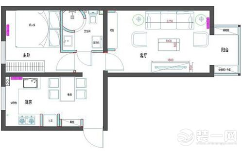 60平米小户型装修效果图