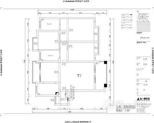 南昌国贸天琴湾小区三居室简约中式风格装修设计