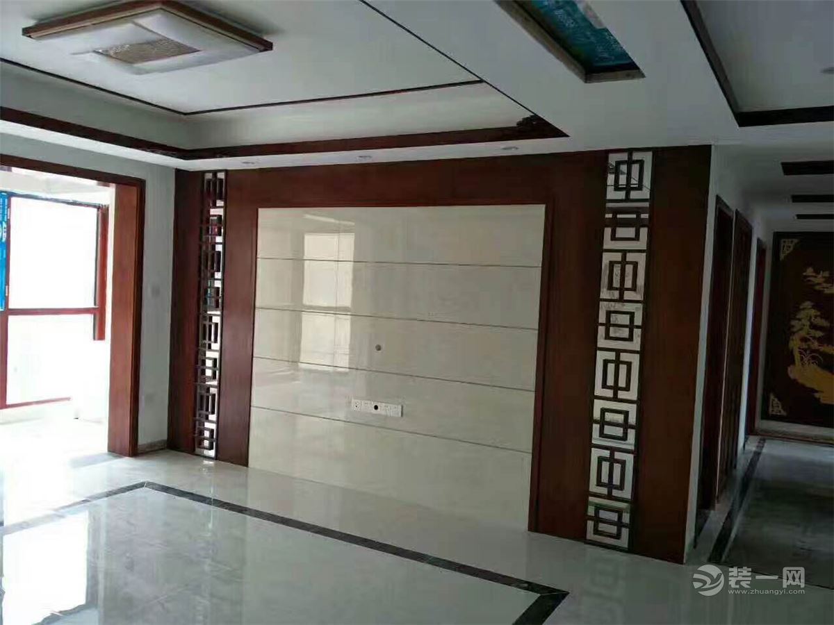 南昌万达文化旅游城E区107㎡新中式风格完工实景图